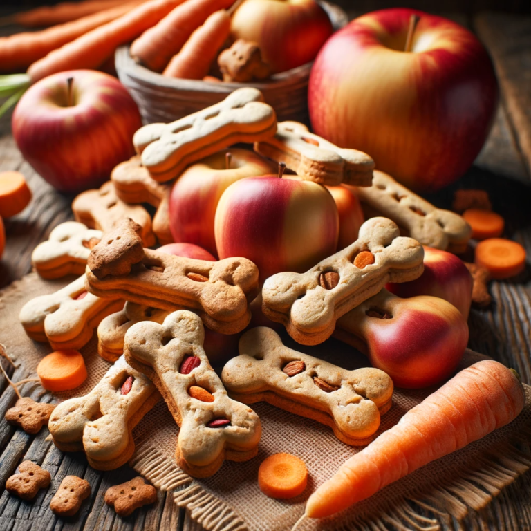 Apple & Carrot Dog Biscuits