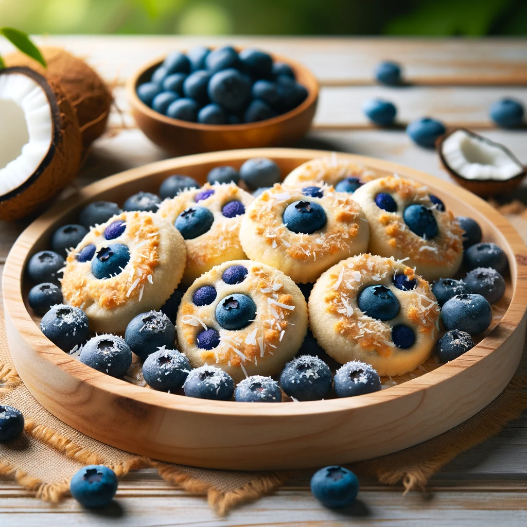 Blueberry and Coconut Dog Biscuits