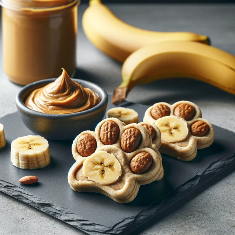 Peanut Butter & Banana Dog Biscuits