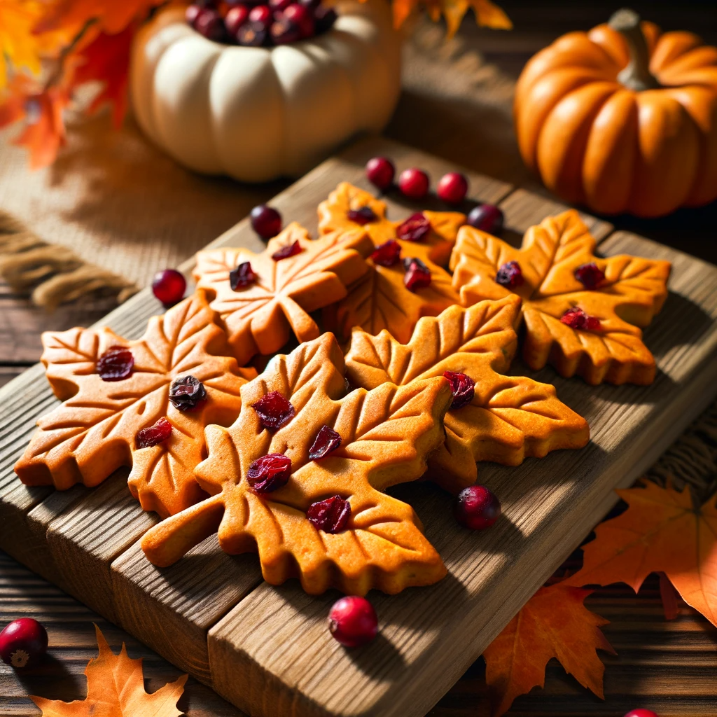 Pumpkin and Cranberry Dog Biscuits