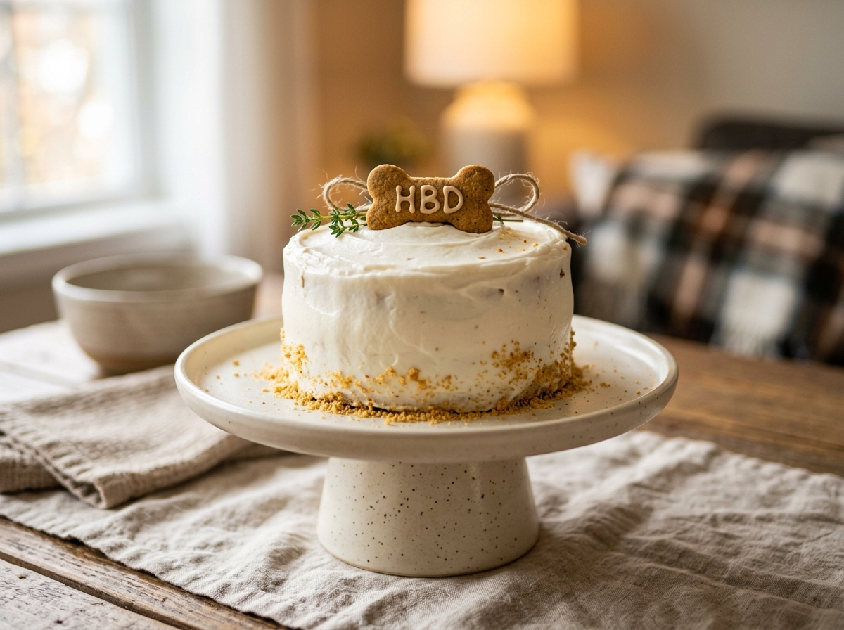Carrot-Apple Pup Birthday Cake