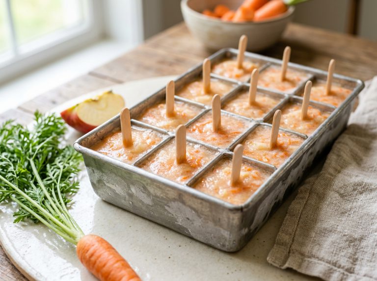 Apple-Carrot Pupsicles