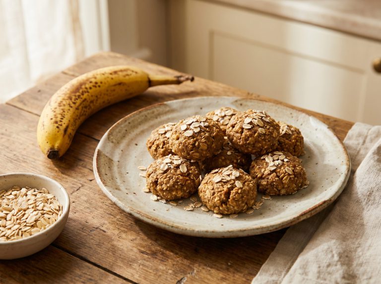 3-Ingredient Banana Oat Cookies