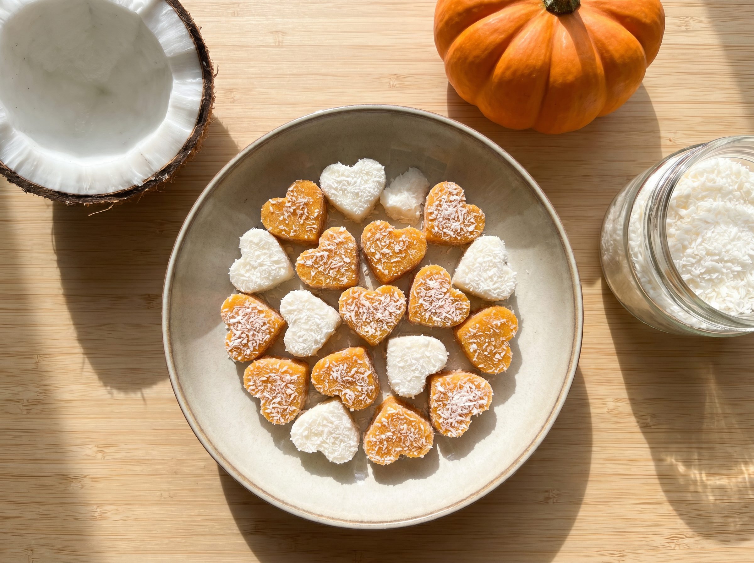 Coconut-Pumpkin Frozen Bites