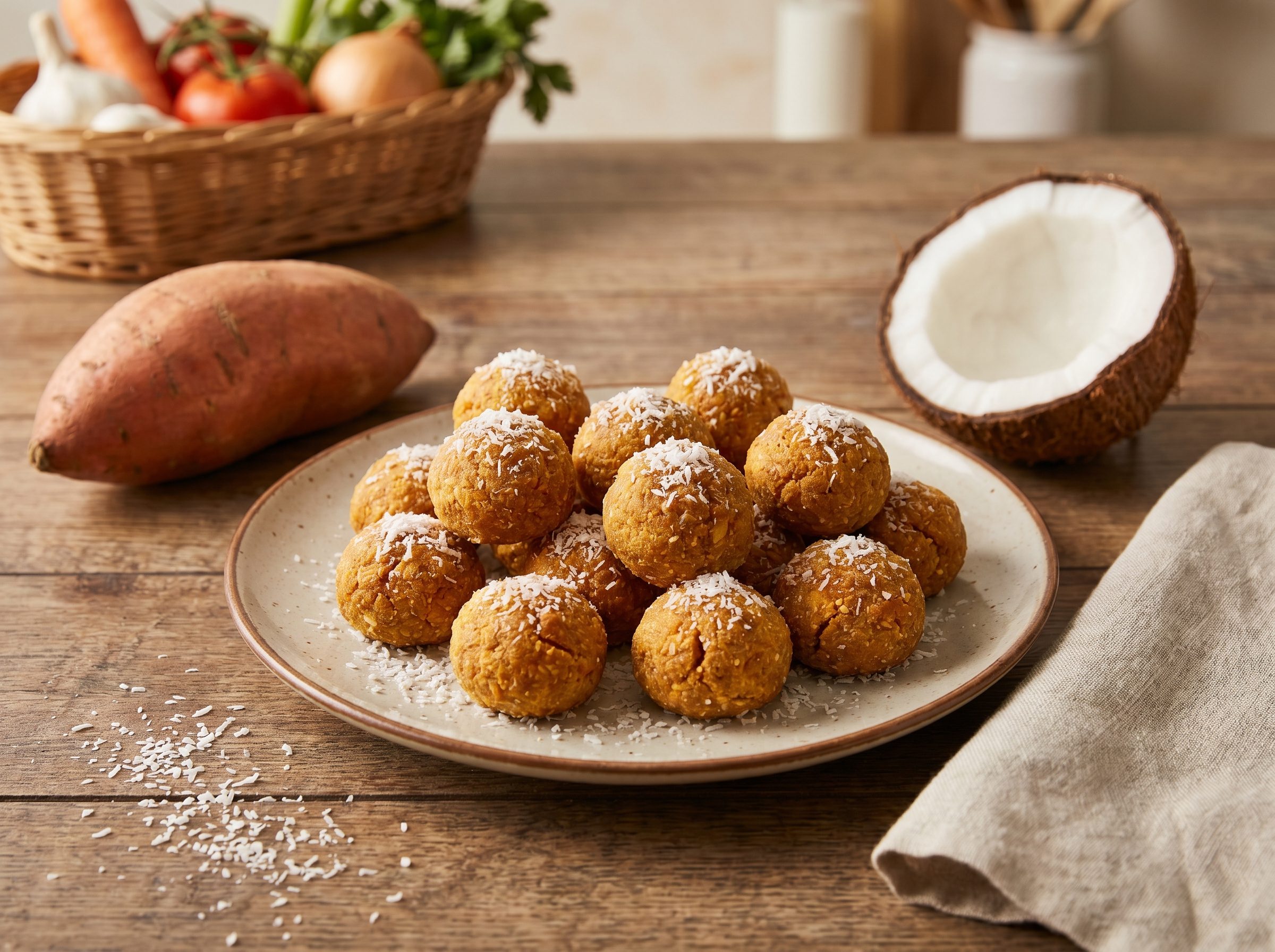 Grain-Free Sweet Potato & Coconut Bites