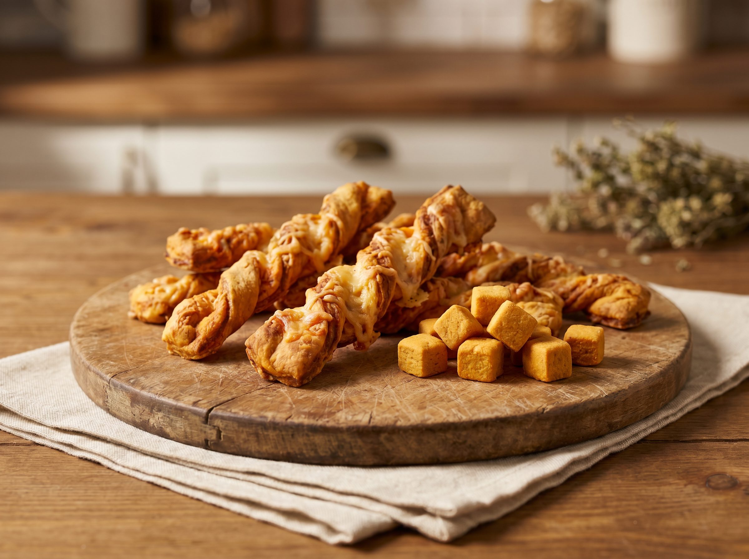 Cheesy Sweet-Potato Dog Chews